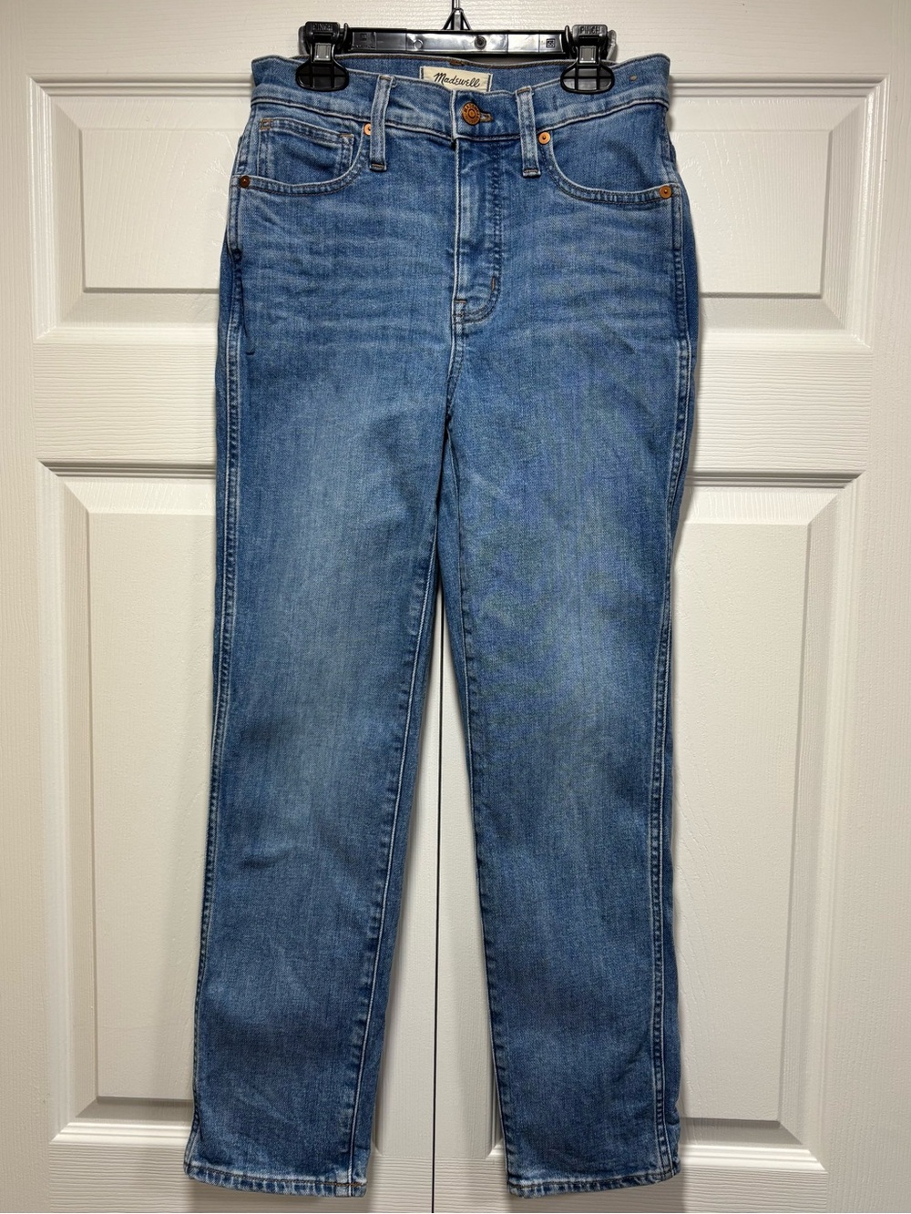 Madewell Stovepipe Jeans Size 26 High Rise Straight Leg Light Wash